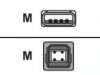 C�ble USB - USB � 4 broches, type A (M) - USB � 4 broches, type B (M) - 1.8 m