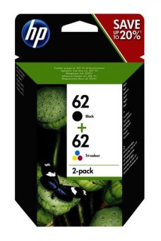 HP 62 Original Noir, Cyan, Magenta, Jaune Multipack