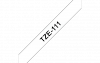 Ruban étiquette TZE111 6mm Noir sur transparent 8 mètres